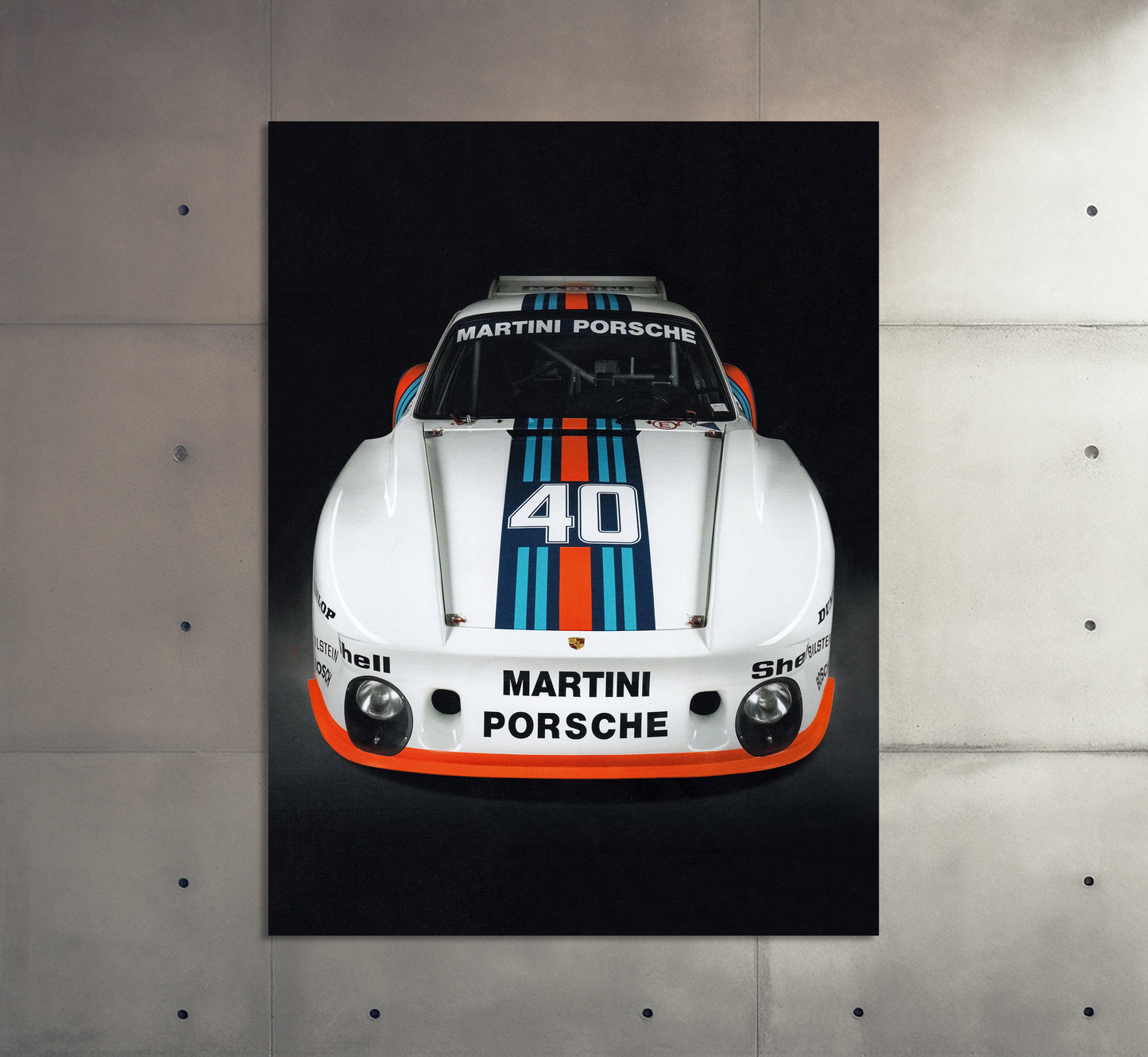 Porsche Poster | Vintage Porsche Martini Poster | Vintage Car Poster | Advertising Poster | Large Wall Art